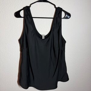 A New Day Tank Top Womens 2XL Black Scoop Neck Sleeveless Everyday Casual Wear